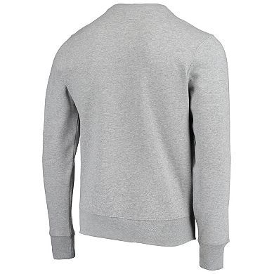 Men's '47 Heathered Gray Los Angeles Chargers Imprint Headline Throwback Fleece Pullover Sweatshirt