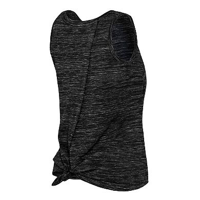 Women's New Era Black Brooklyn Nets Space Dye Active Tank Top