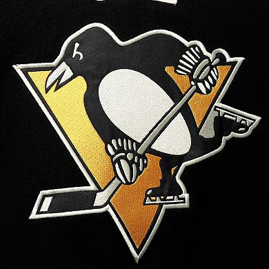 Men's '47 Black Pittsburgh Penguins Superior Lacer Pullover Hoodie