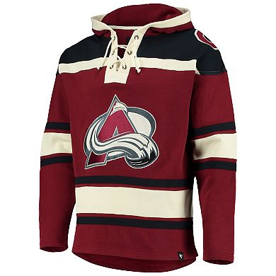 Men's '47 Burgundy Colorado Avalanche Superior Lacer Pullover Hoodie