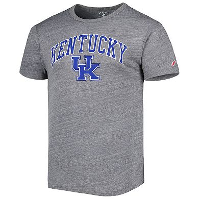 Men's League Collegiate Wear Heather Gray Kentucky Wildcats 1965 Arch Victory Falls Tri-Blend T-Shirt