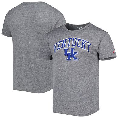Men's League Collegiate Wear Heather Gray Kentucky Wildcats 1965 Arch Victory Falls Tri-Blend T-Shirt