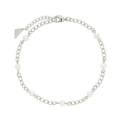 MC Collective Faux Pearl Station Anklet