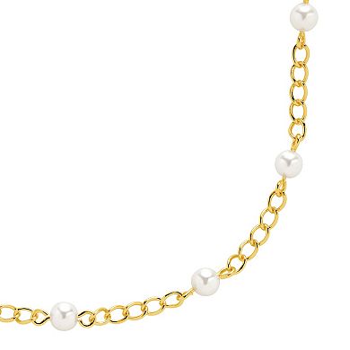 MC Collective Faux Pearl Station Anklet