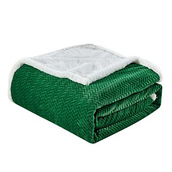 Jacquard Sherpa Soft Premium Microplush Braided Oversized All Season Blanket