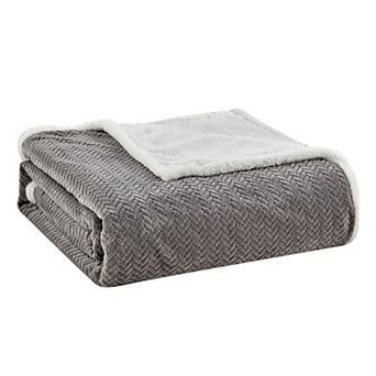 Jacquard Sherpa Soft Premium Microplush Braided Oversized All Season Blanket