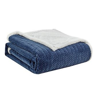 Jacquard Sherpa Soft Premium Microplush Braided Oversized All Season Blanket