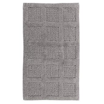 Knightsbridge Square Honeycomb 100% Cotton Reversible Bath Rug