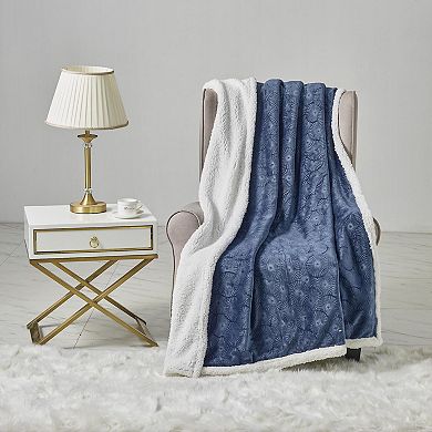 Louvre Plush All Season 50" x 60" Sherpa Throw