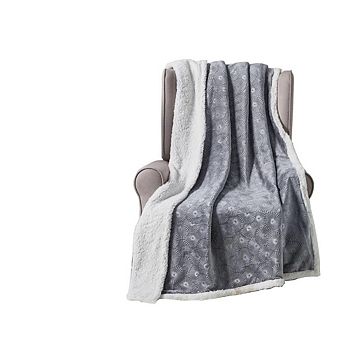 Louvre Plush All Season 50" x 60" Sherpa Throw