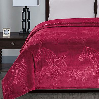 Zebra Print Best Quality Super Premium Fuzzy Soft Plush Microplush All Season Blanket