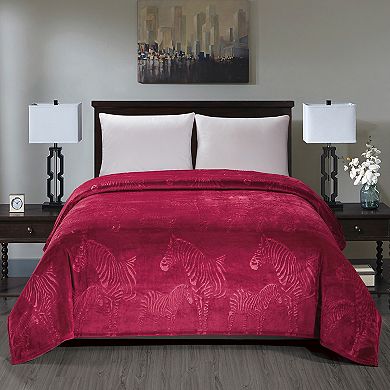 Zebra Print Best Quality Super Premium Fuzzy Soft Plush Microplush All Season Blanket