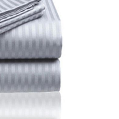 Embossed 1800 Series Wrinkle Resistant Ultra Soft Stripe Premium All Season Bed Sheet Set