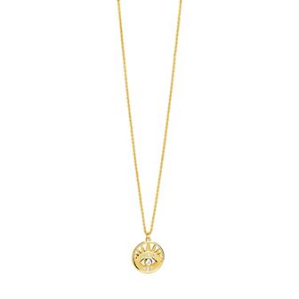 MC Collective Cubic Zirconia Evil Eye Pendant Necklace