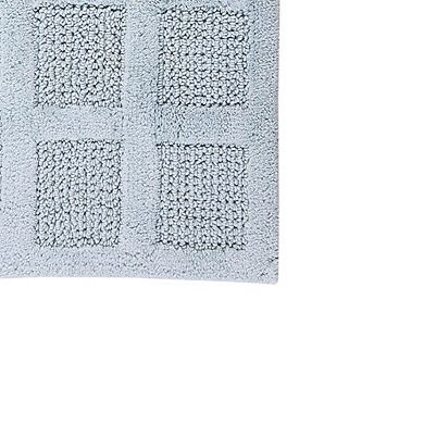 Knightsbridge Square Honeycomb 100% Cotton Reversible Bath Rug