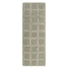 Knightsbridge Square Honeycomb 100% Cotton Reversible Bath Rug 20 X 30 Aqua