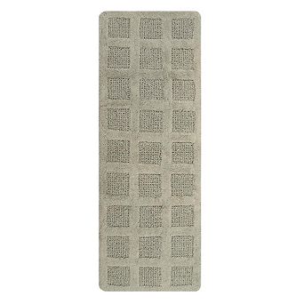 Knightsbridge Square Honeycomb 100% Cotton Reversible Bath Rug