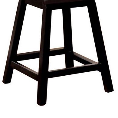 Hurley Counter Height Chair, Black Finish, Set of 2