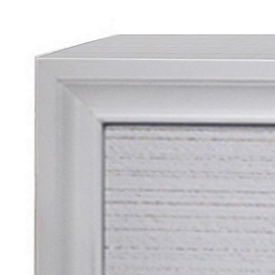 Stylish 3 Drawers Wood Nightstand By Naima , White