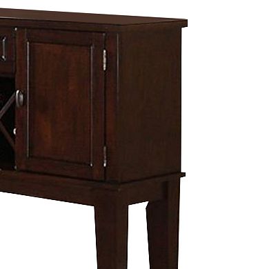 Warm and Contemporary Server, Brown