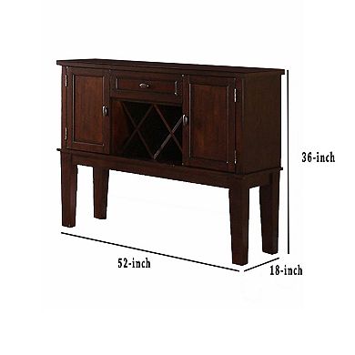 Warm and Contemporary Server, Brown