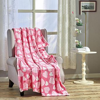 Plazatex Jasmine Microplush Decorative All Season 50" X 60" Throw Blanket
