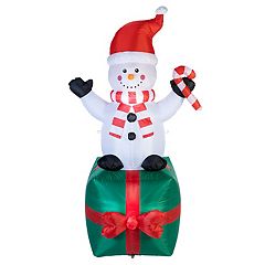 Holiday Living 9.51-ft Lighted Yeti Christmas Inflatable | 118176