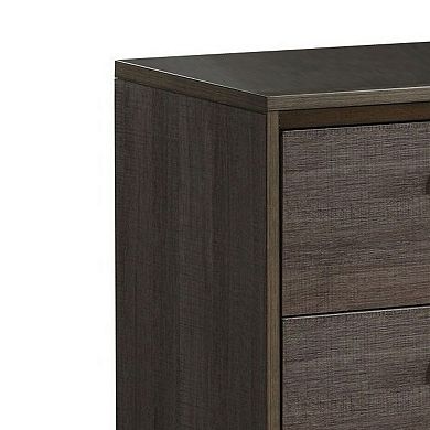 Manvel Contemporary Style Night Stand, Antique Gray