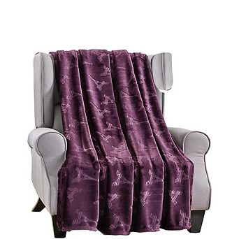 Eiffel Tower Premium Microplush Super Soft Embossed Pattern All Season 50" x 60" Throw Blanket