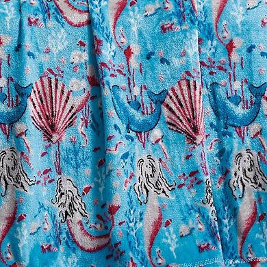Plazatex Mermaid Microplush Decorative All Season 50" X 60" Throw Blanket