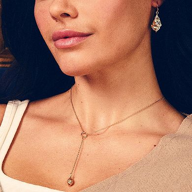 MC Collective Cubic Zirconia Molten Dangle Earrings