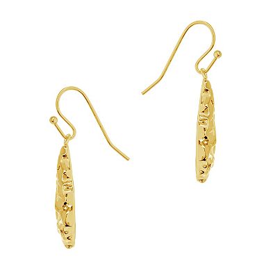 MC Collective Cubic Zirconia Molten Dangle Earrings