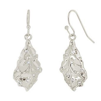 MC Collective Cubic Zirconia Molten Dangle Earrings