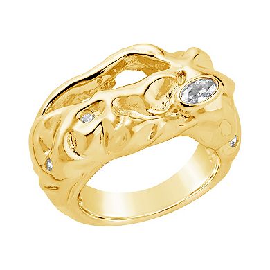 MC Collective Cubic Zirconia Molten Ring
