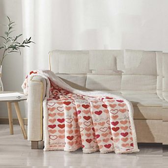 Isabella Sherpa Decorative Valente Micro plush Throw Blanket Soft and Cozy Sherpa Fabric