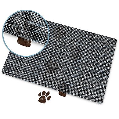 Home Dynamix SoHome Smooth Step Houndstooth Low Profile Stain Resistant Non-Slip Versatile Utility Kitchen Mat