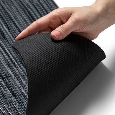 Home Dynamix SoHome Smooth Step Houndstooth Low Profile Stain Resistant Non-Slip Versatile Utility Kitchen Mat