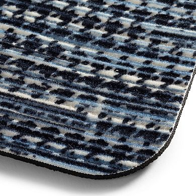 Home Dynamix SoHome Smooth Step Houndstooth Low Profile Stain Resistant Non-Slip Versatile Utility Kitchen Mat