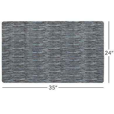 Home Dynamix SoHome Smooth Step Houndstooth Low Profile Stain Resistant Non-Slip Versatile Utility Kitchen Mat