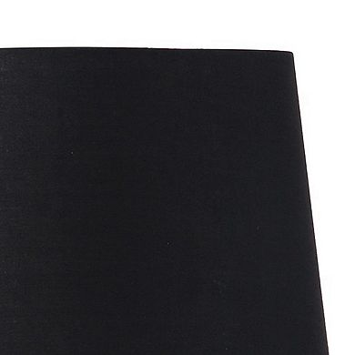 Table Lamp with Tripod Metal Base, Black and Gold