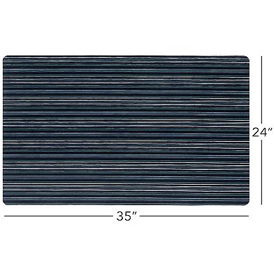 Home Dynamix SoHome Smooth Step Striped Low Profile Stain Resistant Non-Slip Versatile Utility Kitchen Mat