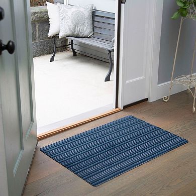 Home Dynamix SoHome Smooth Step Striped Low Profile Stain Resistant Non-Slip Versatile Utility Kitchen Mat