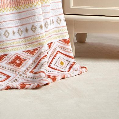 Plazatex Idris Microplush Decorative All Season 50" X 70" Throw Blanket