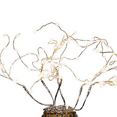 Tree Table Lamp with Aluminum Wire and Multiple LED, White