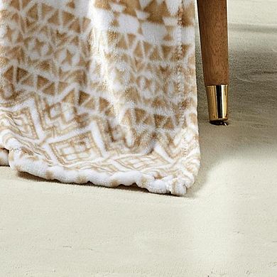 Tala Microplush Decorative All Season Throw Blanket Rich Jewel Tones and Exquisite Detailg