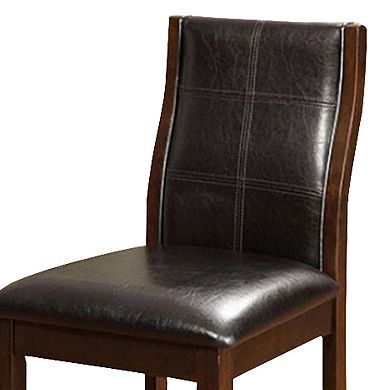 Townsend II Leatherette Parson Chair Counter Height Chair, Set Of 2