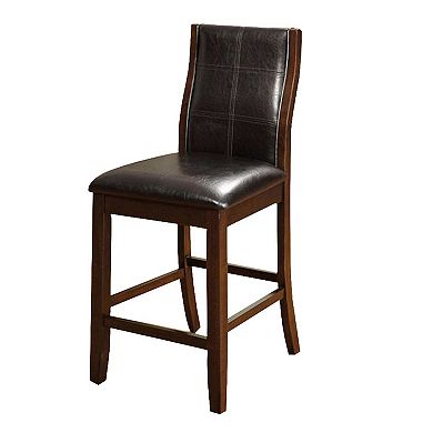 Townsend II Leatherette Parson Chair Counter Height Chair, Set Of 2