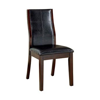 Townsend I Transitional Side Chair, Brown Cherry Finish, Set of 2