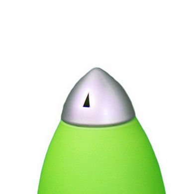 Kid Table Lamp with Rocket Design Silhouette, Green