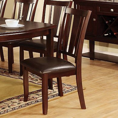 Edgewood I Transitional Side Chair, Expresso Finish, Set of 2